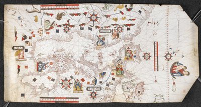 Portolan Chart, by Jaume Olives by Spanish School