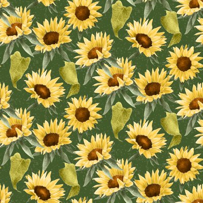 Sunflowers Pattern, 2020 by Stacy Hsu