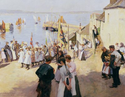 Gala Day at Newlyn by Stanhope Alexander Forbes