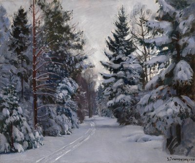 Tracks in the Snow by Stanislav Julianovic Zukovskij