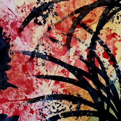 Experiment with Leaves - No. 5 by Steegs Art Karin