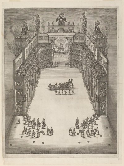 Aerial View of Theatre, 1652 by Stefano della Bella