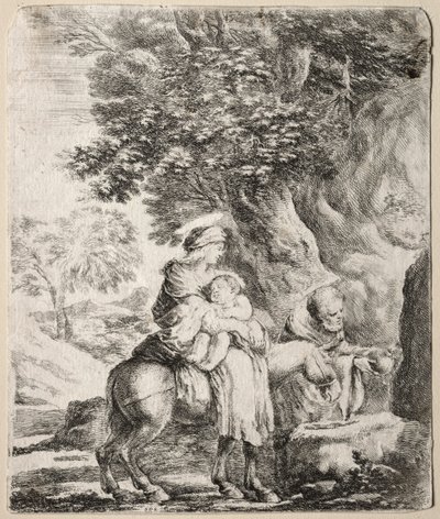 Flight into Egypt by Stefano della Bella