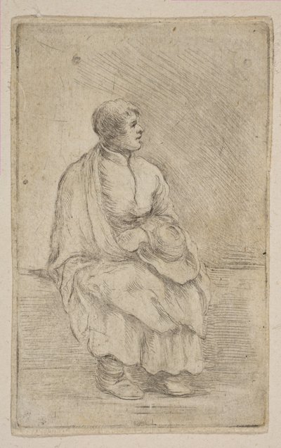 Seated Ecclesiastic by Stefano della Bella