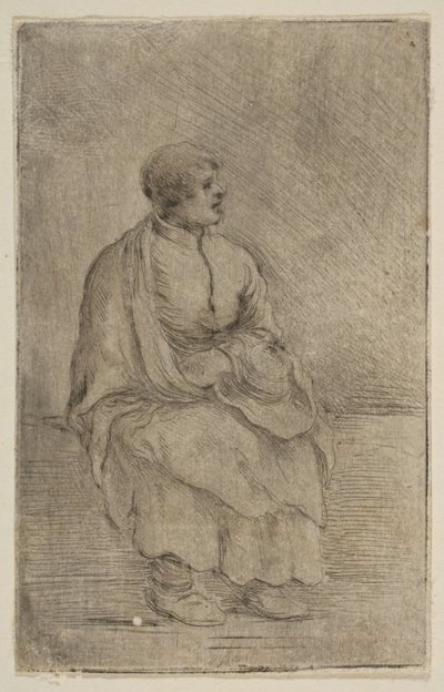 Seated Ecclesiastic by Stefano della Bella