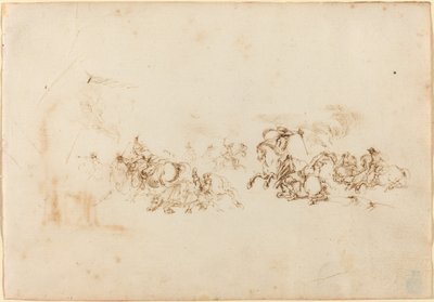 The Cavalry Combat by Stefano della Bella