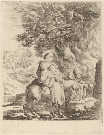The Flight into Egypt by Stefano della Bella