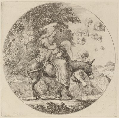 The Flight into Egypt by Stefano della Bella