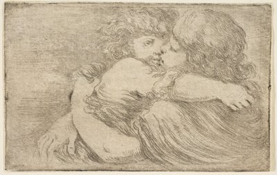 Two Children Embrace, ca. 1662 by Stefano della Bella