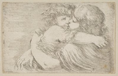 Two Children Embrace, ca. 1662 by Stefano della Bella