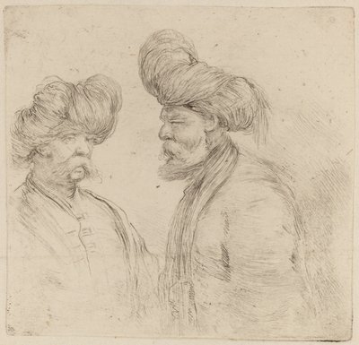 Two Turks by Stefano della Bella