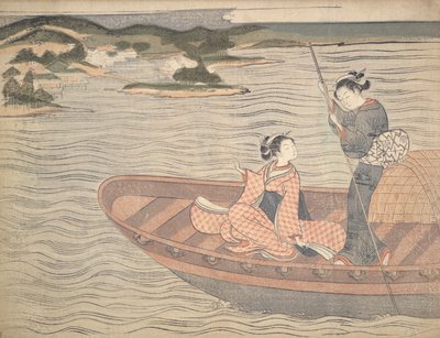 The Ferry Boat by Suzuki Harunobu