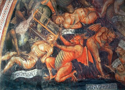 Hell (detail) by Taddeo di Bartolo