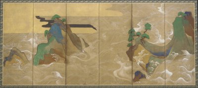 Waves at Matsushima by Tawaraya Sotatsu