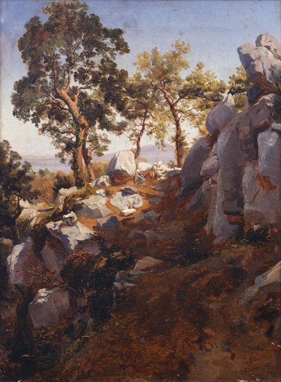 Landscape near Gragnano by Teodoro Duclere