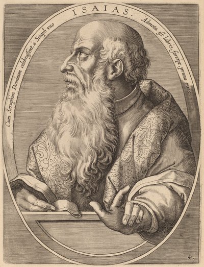 Isaiah by Theodor Galle after Jan van der Straet