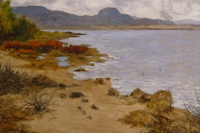 Beach Section at Soneren (Andersnatten) by Theodor Kittelsen