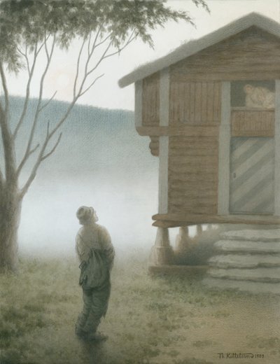 Girls, Open the Door by Theodor Kittelsen