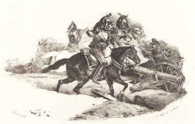 Cuirassiers Charging by Theodore Gericault