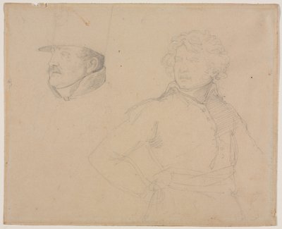 Study of Two Soldiers by Theodore Gericault