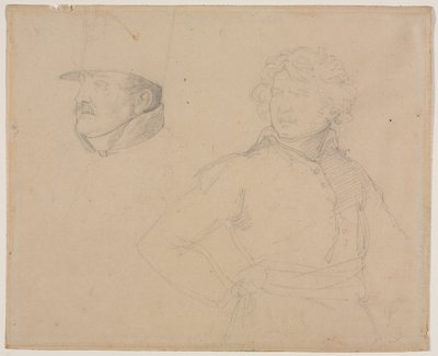 Study of Two Soldiers by Theodore Gericault