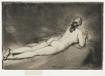 Nude Figure Lying Down by Theodore Roussel