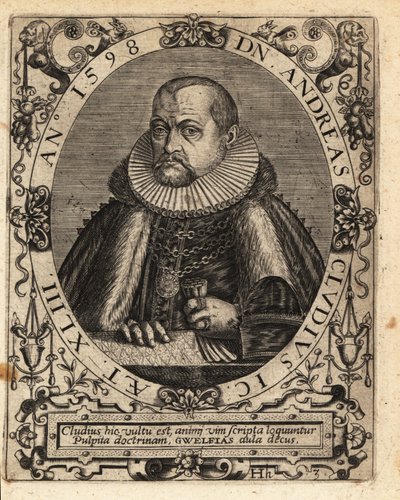 Andreas Cluten, German jurist by Theodore de Bry