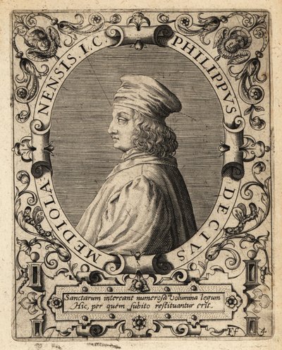 Filippo Decio by Theodore de Bry