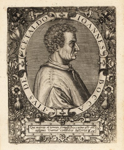 Giovanni Boccaccio, Italian Writer by Theodore de Bry
