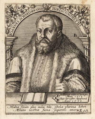 Johann Schneidewein by Theodore de Bry