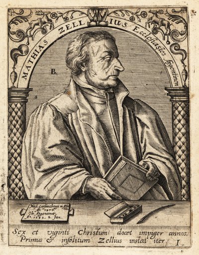 Matthäus Zell by Theodore de Bry