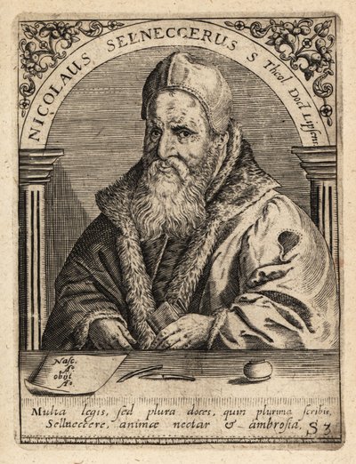 Nikolaus Selnecker by Theodore de Bry