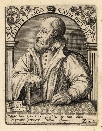 Petrus Ramus, French humanist by Theodore de Bry