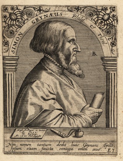 Simon Griner; 1493-1541, German scholar by Theodore de Bry