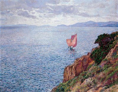 The Red Sail by Théo van Rysselberghe