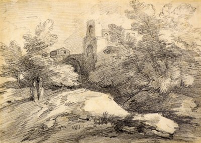 Landscape by Thomas (attr. to) Gainsborough