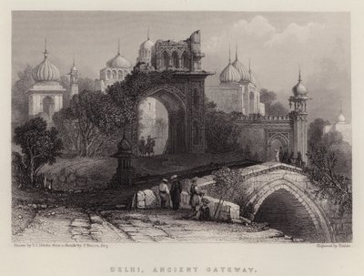 Delhi, Ancient Gateway by Thomas Colman (after) Dibdin