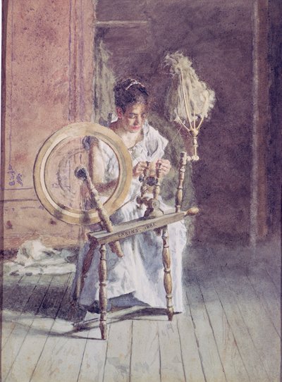 Spinning by Thomas Cowperthwait Eakins