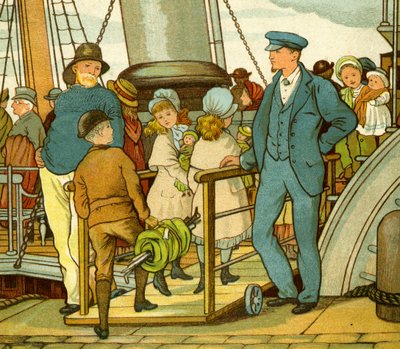 Crossing the Channel and Boarding the Ferry by Thomas Crane