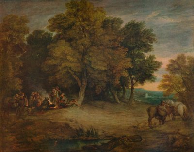 Gipsy Encampment: Sunset by Thomas Gainsborough