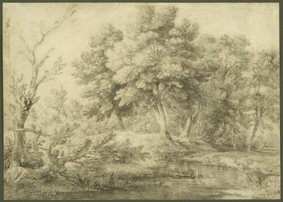 Wooded Landscape with Stream by Thomas Gainsborough