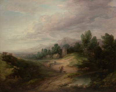 Wooded Upland Landscape by Thomas Gainsborough