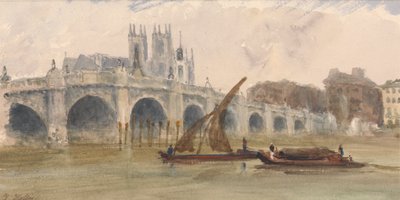 Westminster Bridge and the Abbey by Thomas Hollis