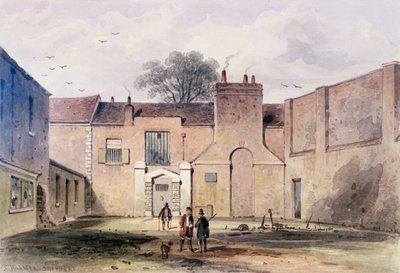 Entrance to Tothill Fields Prison, 1850 by Thomas Hosmer Shepherd