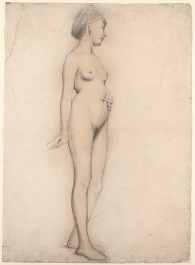 Standing Nude Girl by Thomas Hovenden