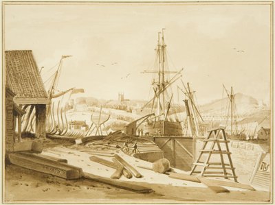 Western Wapping Dock by Thomas Leeson the Elder Rowbotham