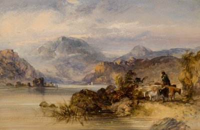 Highland Lake Scene by Thomas Miles II Richardson