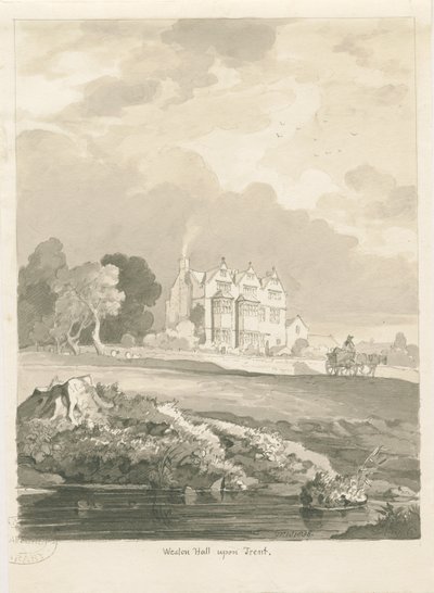 Weston-on-Trent - Hall by Thomas Peploe Wood