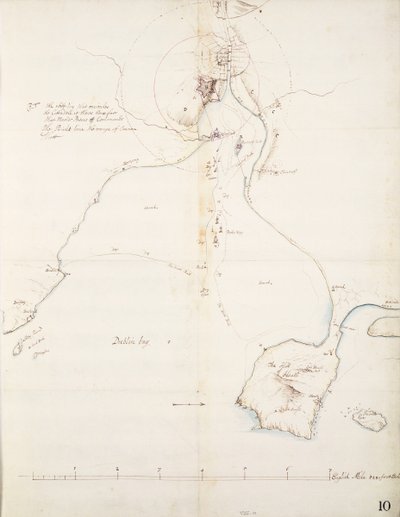 A Rough Draft of Dublin Bay by Thomas Phillips