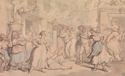 Angry Scene in a Street by Thomas Rowlandson